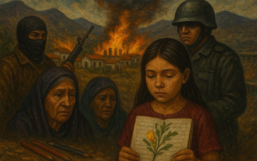 Donde el silencio grita: La flor de retama sangra y los lápices no callan