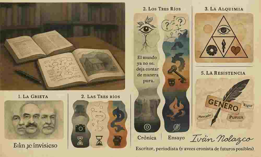 El híbrido de la escritura: entre la crónica, el ensayo y el cuento