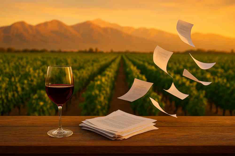 Menos papeles, más vino