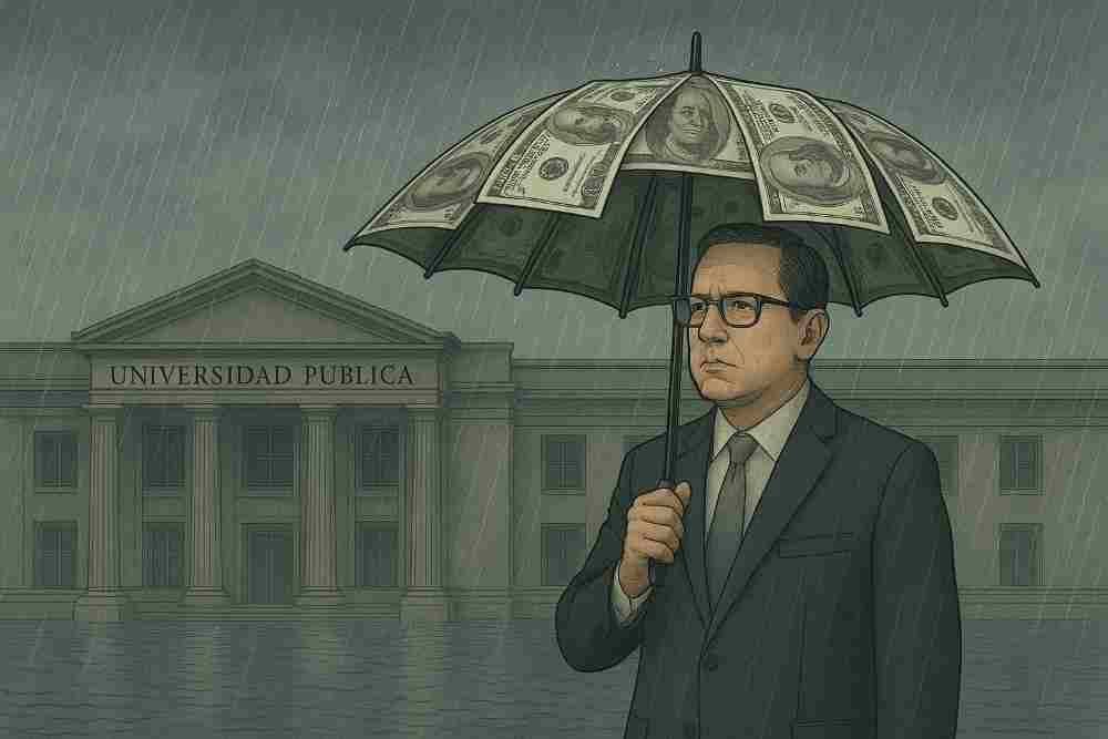 Conferencia sobre la lluvia (o cómo se moja la universidad pública)