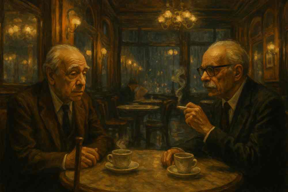 Los espejos del café: una conversación que nunca existió