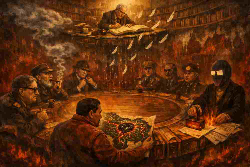 Alerta roja en el infierno: en el Infierno no existe el amanecer. Existe el parte.