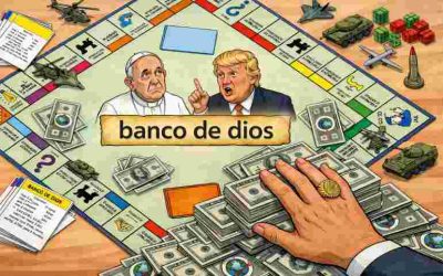Reza con el papa: cuando el señor de la guerra también deposita en el banco de dios