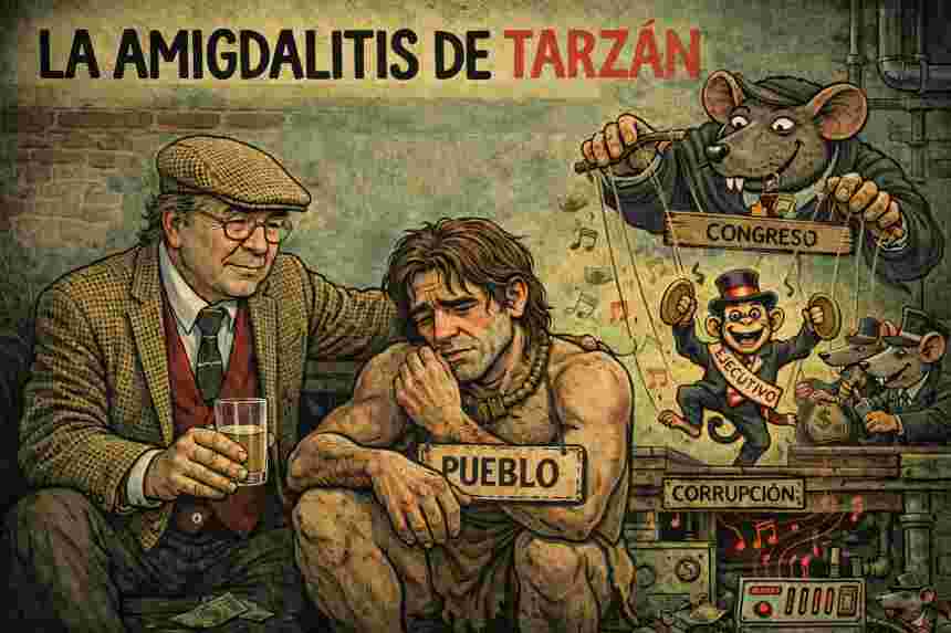 La amigdalitis de Tarzán: crónica de una selva donde el silencio también vota