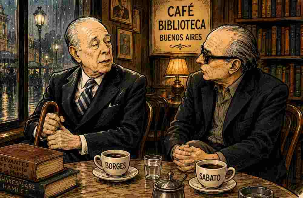 El café donde Borges y Sabato discutieron la tristeza de Don Quijote