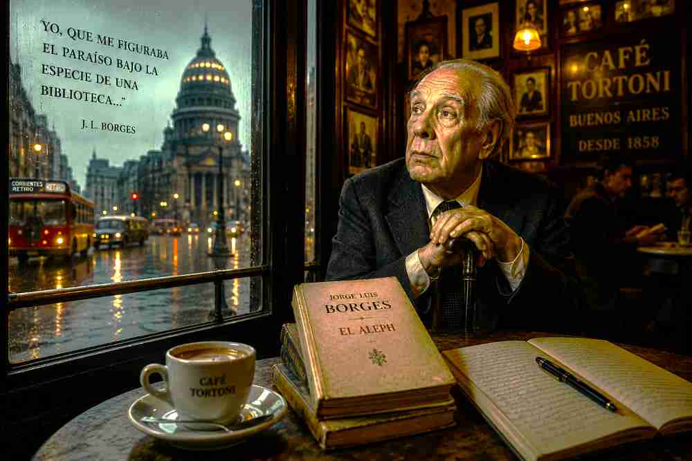 Borges en el café de la esquina