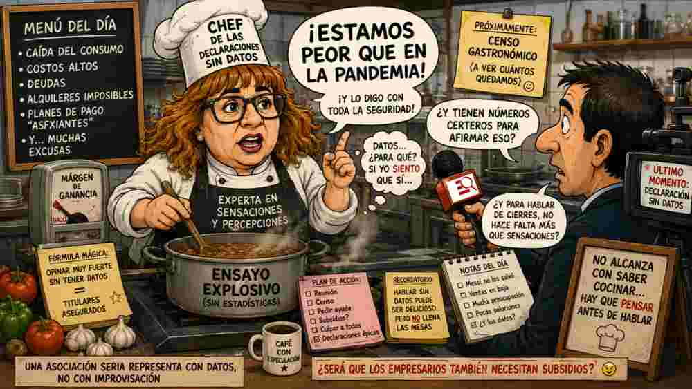 No alcanza con saber cocinar; también hay que saber representar