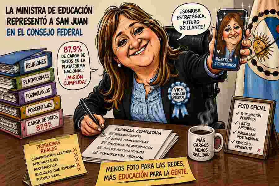 La ministra de la foto perfecta y la educación que no alfabetiza