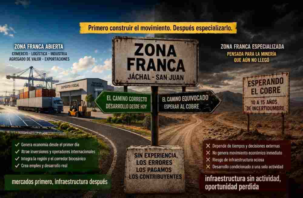 La zona franca que nació al revés