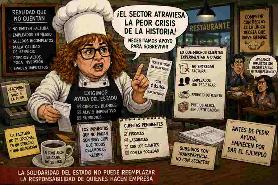 La Asociación Hotelera y Gastronómica pide subsidios. ¿Primero no debería rendir cuentas?